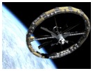 rotating space stations like this one may hold the key to solving many of the problems of long term space exploration.